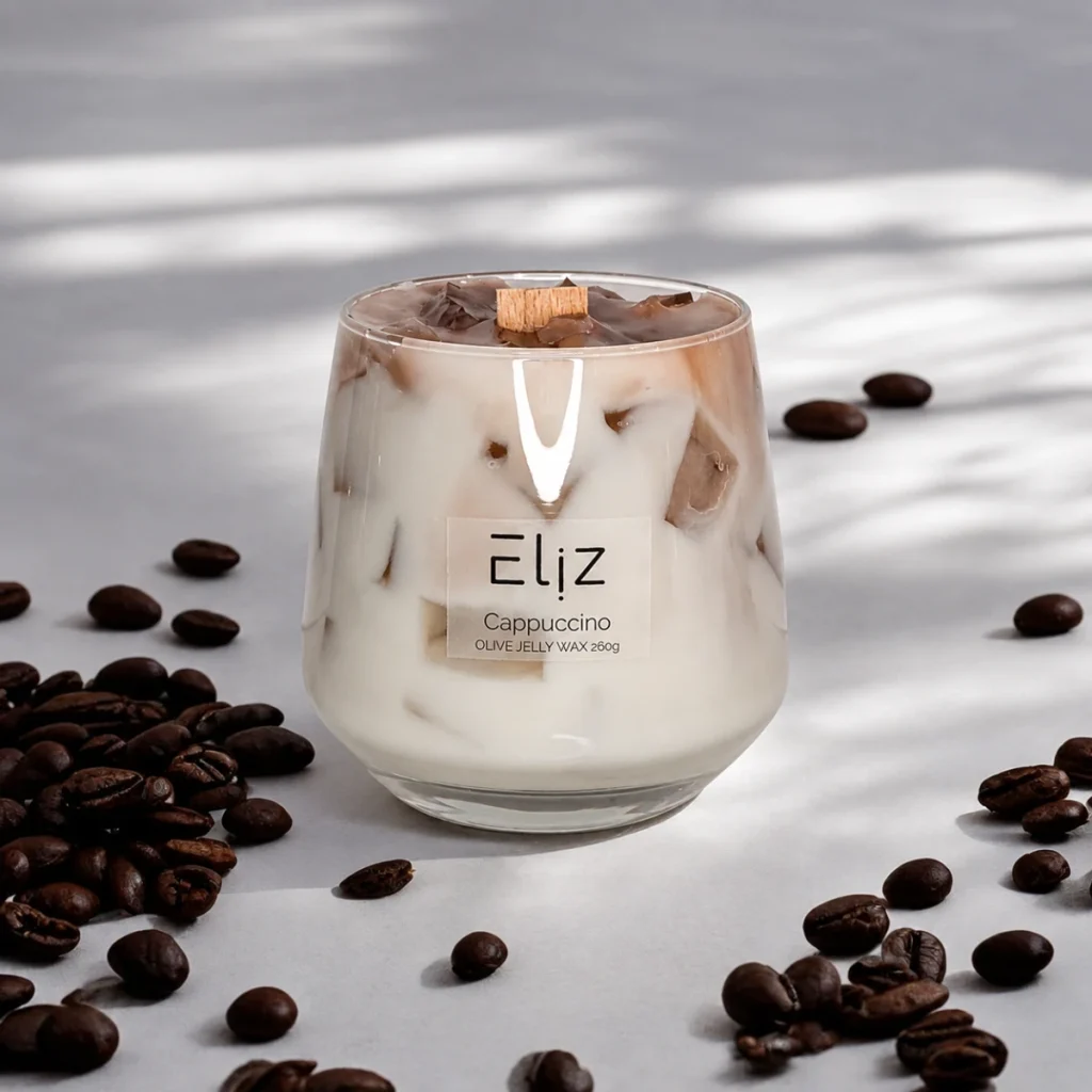 cappuccino bar candle αρωματικό κερί ελιζ